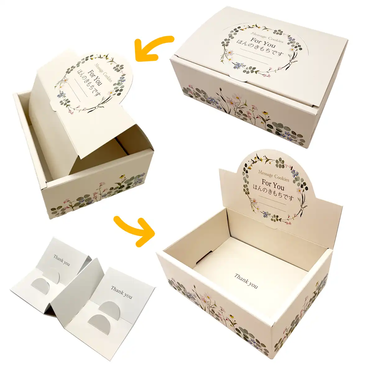 置けるギフト箱展開図