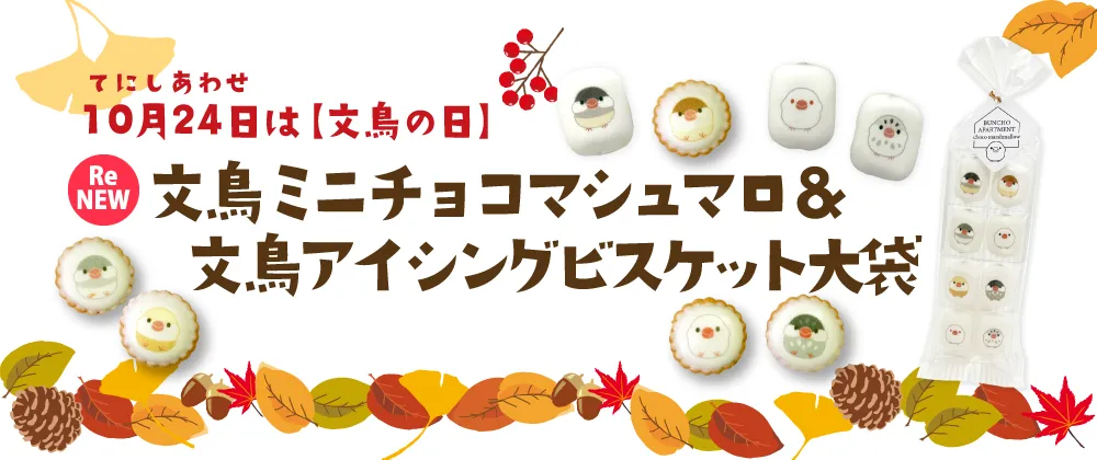 文鳥のお菓子特集
