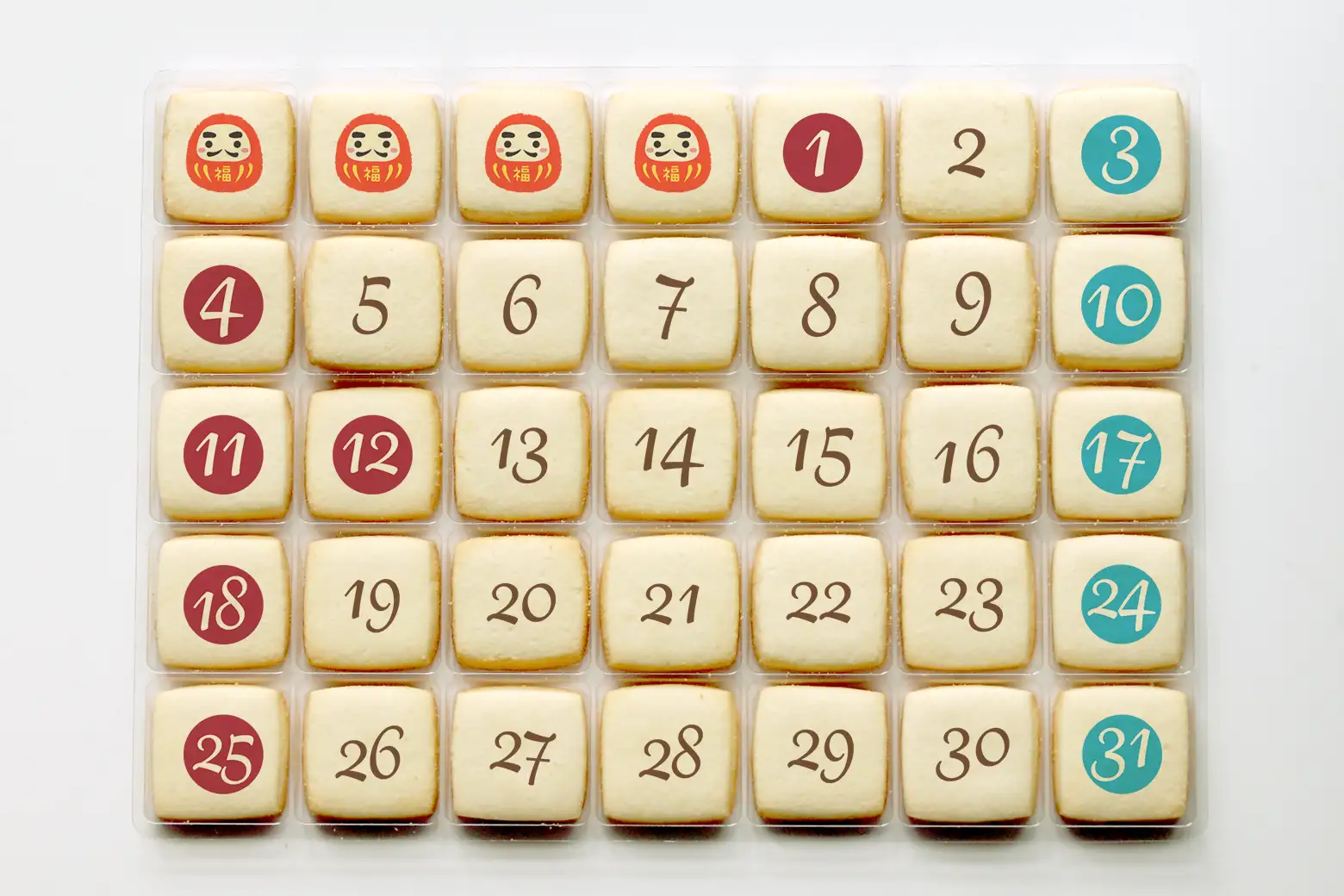 クッキーカレンダー 1月